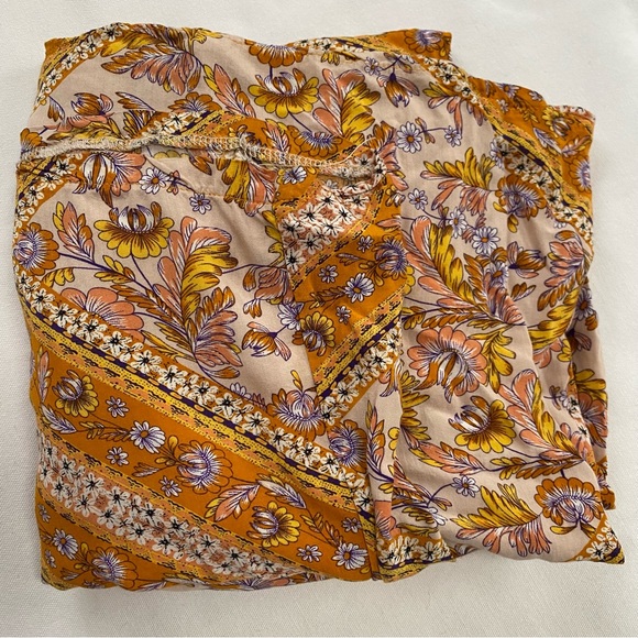 Jaase Wide Leg Bohemian Spaghetti Strap Romper Orange S - Picture 13 of 13